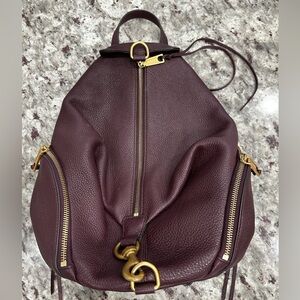 Rebecca Minkoff - Wine Leather Backpack Julian Medium